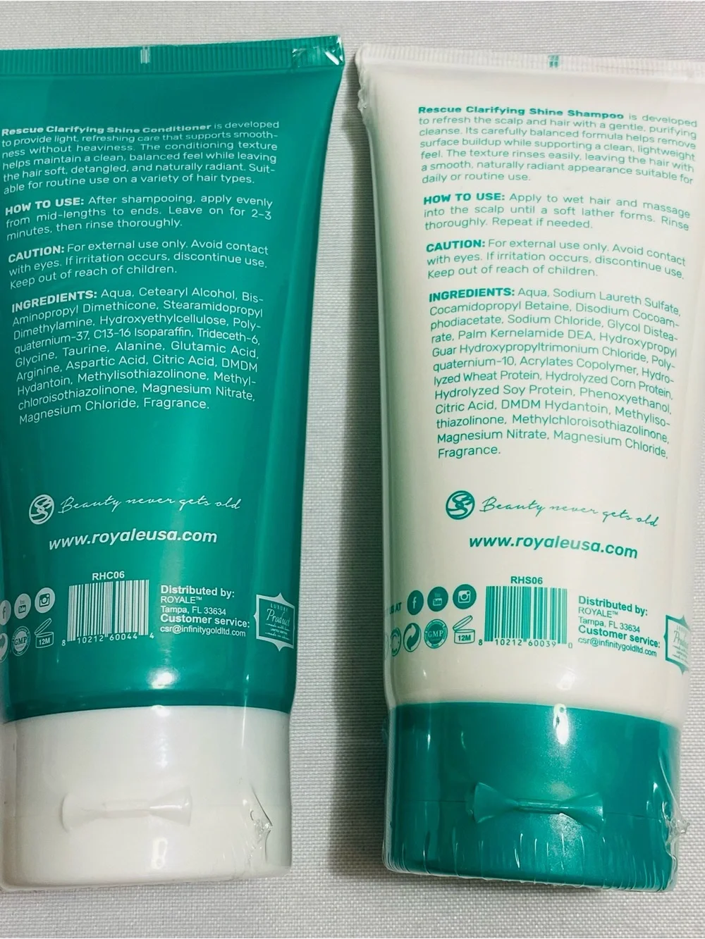 Royale Rescue Clarifying Shine Shampoo & Conditioner Set – Apple Cider
